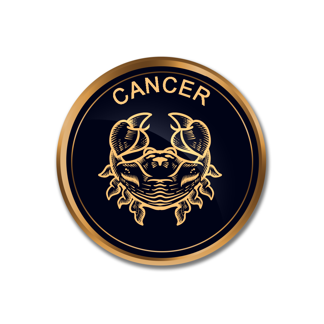 Cancer png, Golden Cancer symbol PNG, zodiac sign Cancer transparent png full hd images download